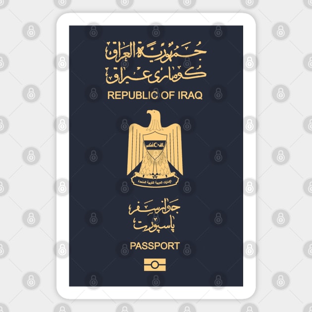 Iraq passport Magnet by Travellers